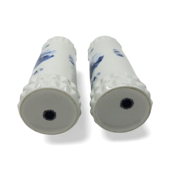 DELFT BLUE Dutch Windmill Vase Set Holland Vintage 9" - Picture 8 of 9